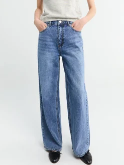 Summer Relaxed Jeans i Klassisk Blå