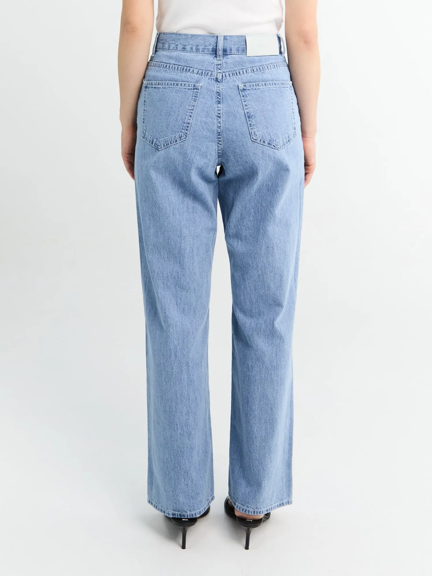 Summer Straight Jeans i Lyseblå