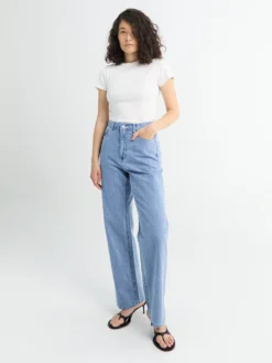 Summer Straight Jeans i Lyseblå