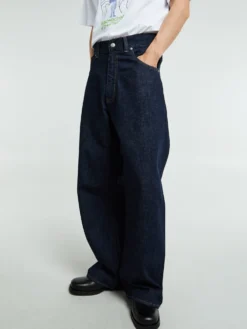 Super Wide Jeans i Simple Rinse Blue