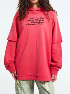 Sweatshirt i Bright Red