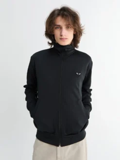 Sweatshirt med Sort Emblem i Sort