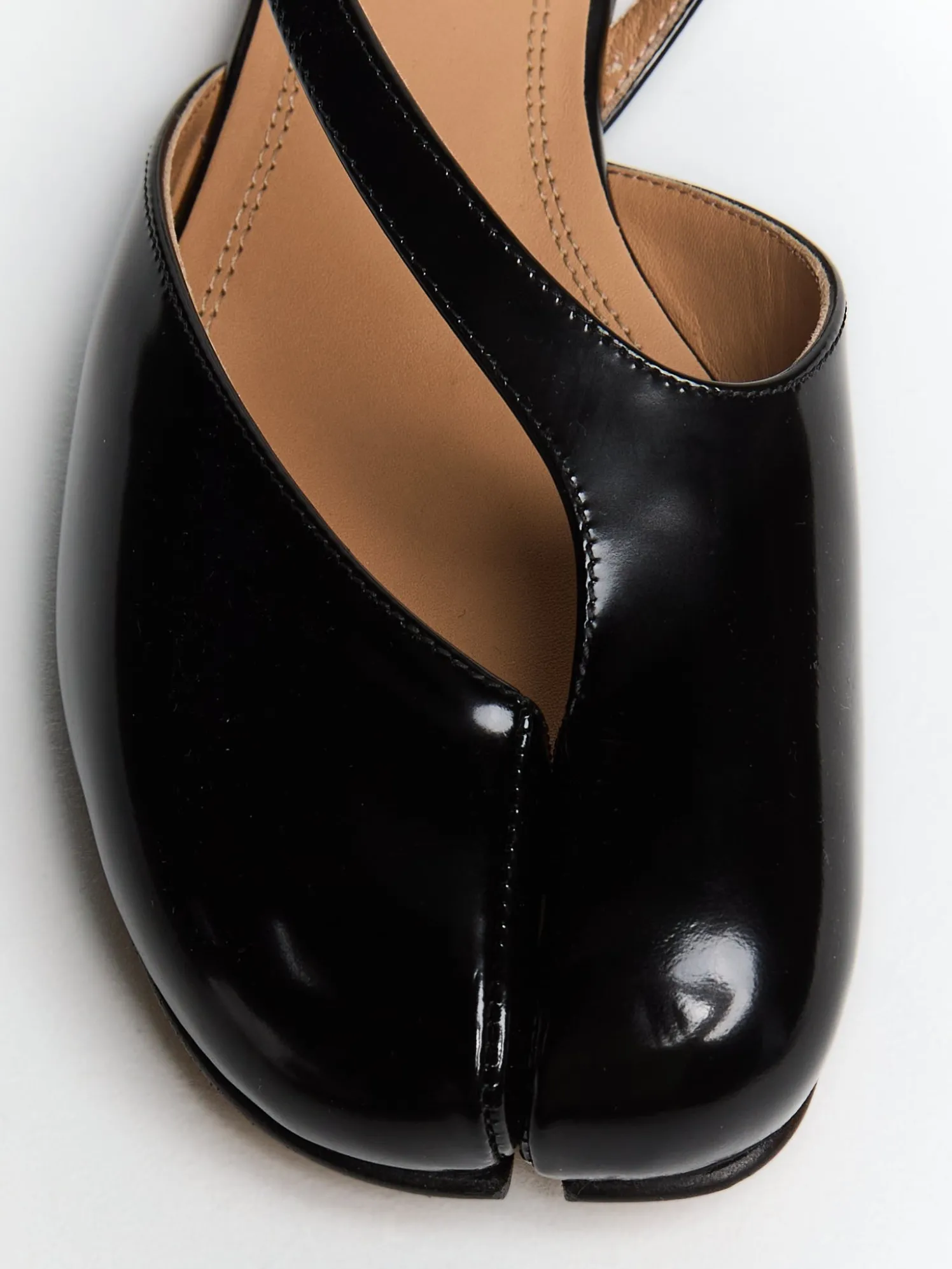 Tabi Flat Slingback i Sort