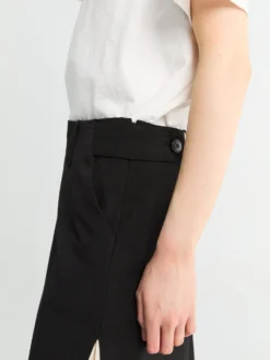 Tab Skirt i Mat Sort
