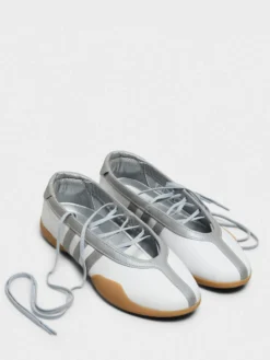 Taekwondo Mei Ballet Sko i Cloud White, Silver Metallic, Gum