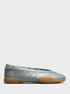 Taekwondo Mei Ballet Sko i Silver Metallic og Gum