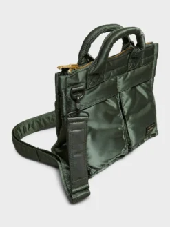 Tanker Square Tote Bag i Salviegrøn