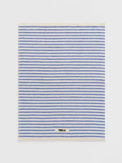 Terry Bademåtte i Coastal Blue Stripes