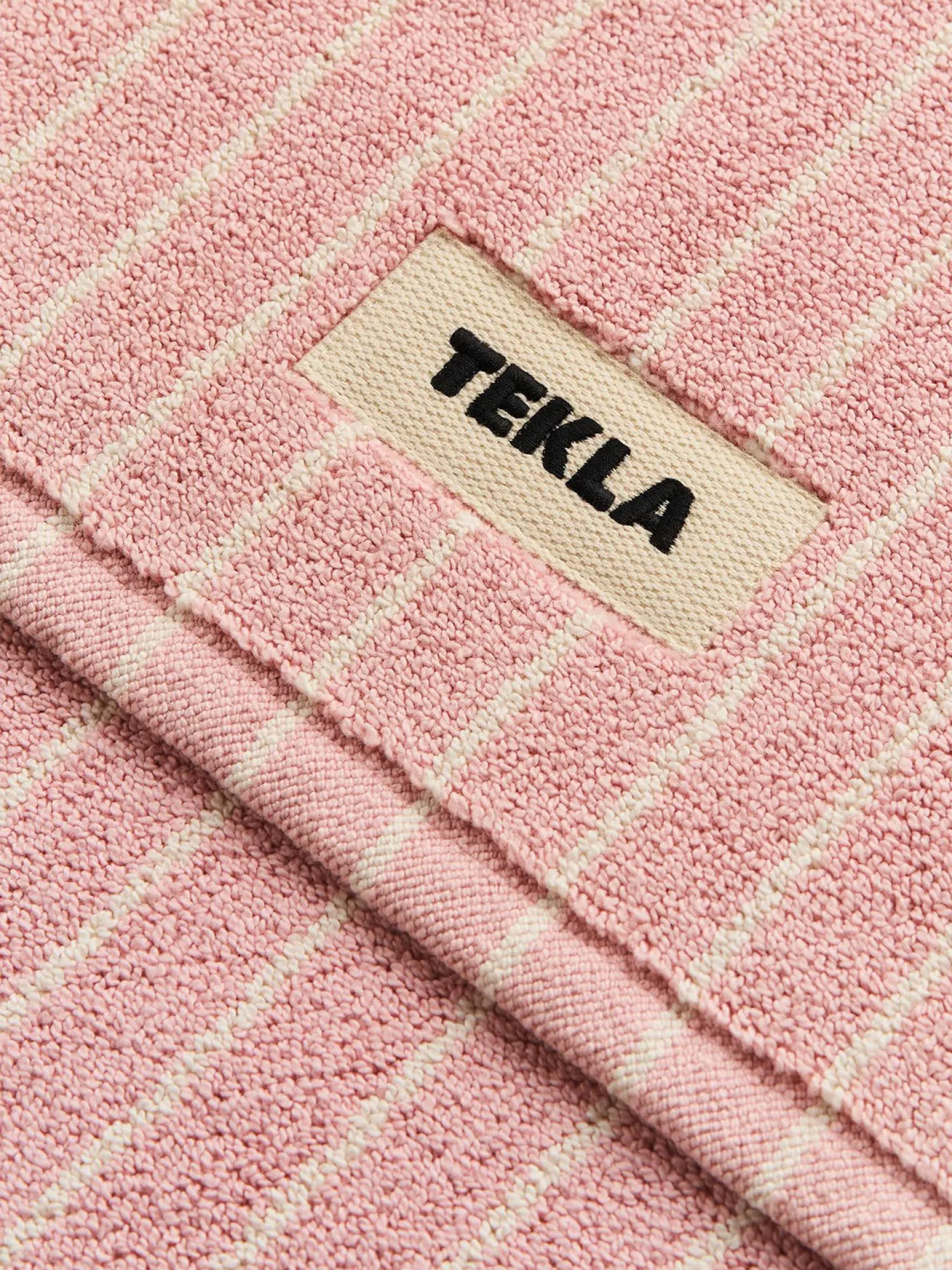 Terry Bademåtte i Shaded Pink Stripes