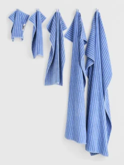 Terry Håndklæde i Clear Blue Stripes