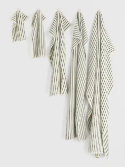 Terry Håndklæde i Racing Green Stripes
