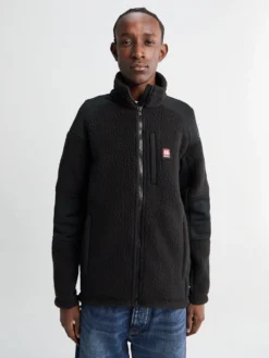 Tindur Technical Shearling Jakke i Sort