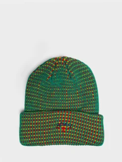 Tri-Color Beanie i Tri-Color Grøn, Gul og Rød