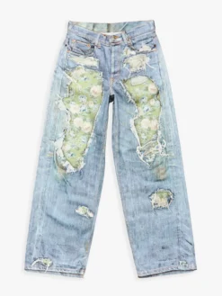 Trompe-l’œil Jeans 1981 i Blå og Grøn