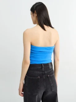Tube Top i Foto Blå