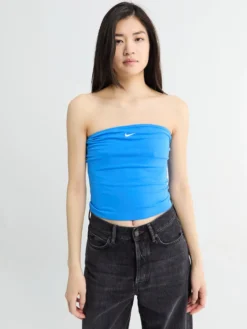 Tube Top i Foto Blå