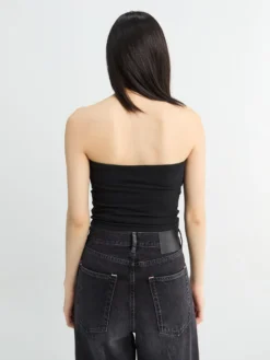 Tube Top i Sort