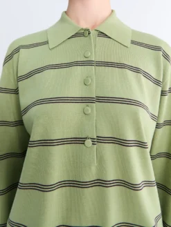 Tuno Stripe sweater i Oliven