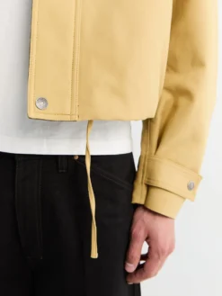 Twill Bomber Jacket i Sand Beige