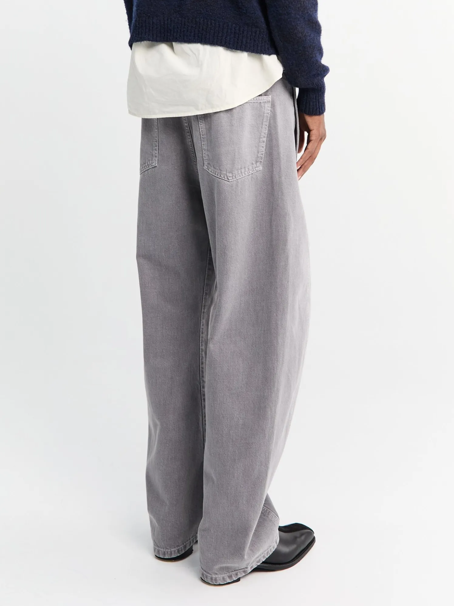 Twisted Belted Bukser i Heather