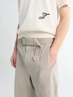 Twisted Belted Bukser i Moonstone