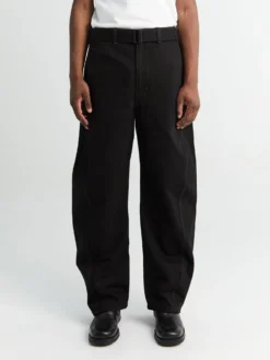 Twisted Belted Bukser i Sort