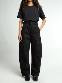 Twisted Belted Bukser i Sort