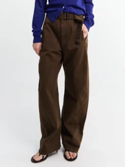 Twisted Belted Pants i Cacao