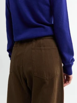 Twisted Belted Pants i Cacao