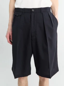 Uld Shorts i Navy