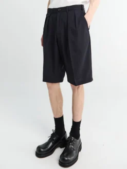 Uld Shorts i Navy