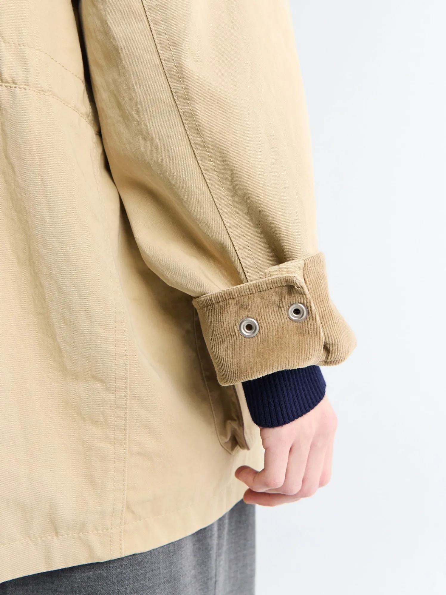 Unisex Chore Work Jacket i Beige