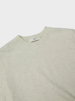 Unisex Loose T-shirt i Oatmeal Melange