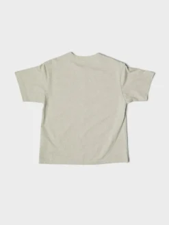 Unisex Loose T-shirt i Oatmeal Melange