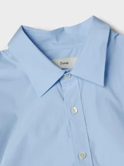 Unisex Soft Poplin BD Shirt i Soft Blue