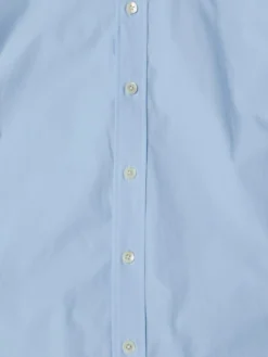 Unisex Soft Poplin BD Shirt i Soft Blue