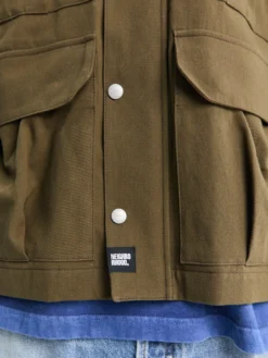 Utility Jacket i Olivenbrun
