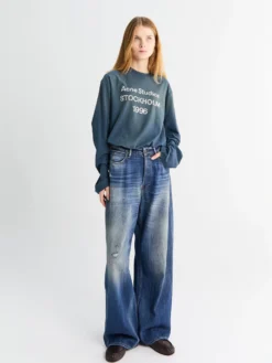 1981 U Trafalger Jeans i Mid Blue