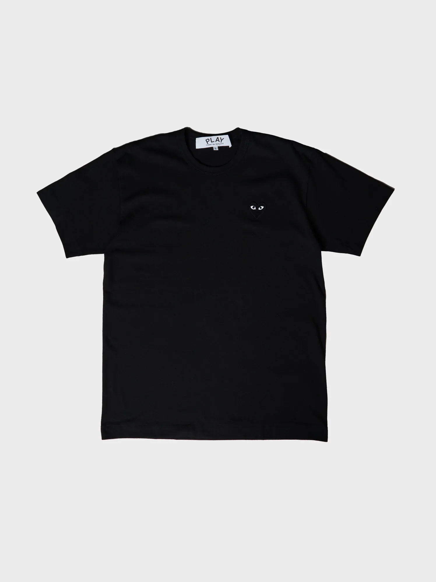 U T-Shirt Knit med Sort Heart i Sort