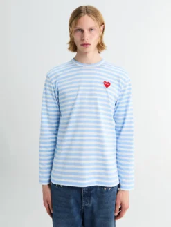 U T-shirt Red Emblem Knit i Blå