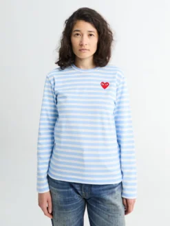 U T-shirt Red Emblem Knit i Blå