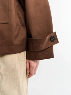 Vandafvisende trenchcoat i Dusty Brown