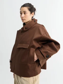 Vandafvisende trenchcoat i Dusty Brown