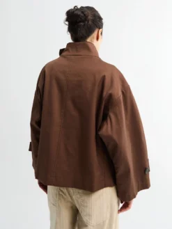 Vandafvisende trenchcoat i Dusty Brown
