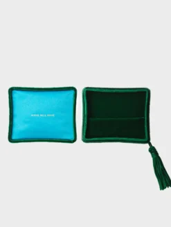 Velour Smykkeæske i Emerald Green