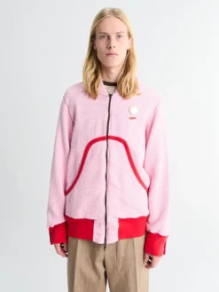 Waffle Hoodie i Pink