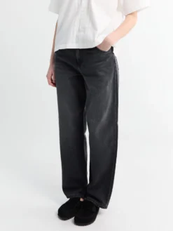 W' Arin Pant i Sort Dark Used Wash