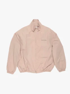 Washed Logo Jacket i Mushroom Beige