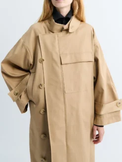 Water Resistant Frakke i Beige