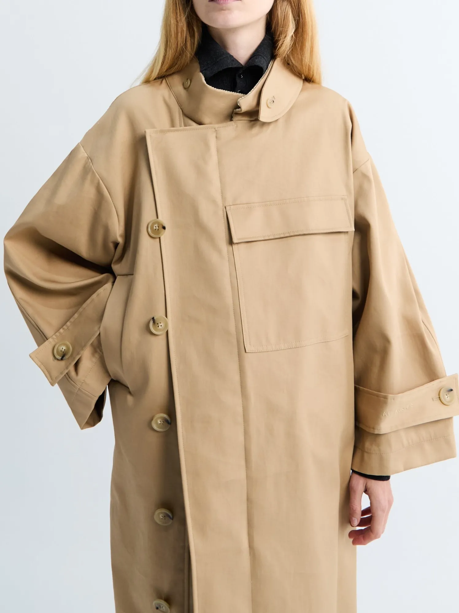 Water Resistant Frakke i Beige